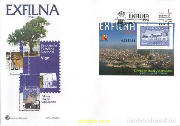 Sellos: 425797 MNH ESPA&Ntilde;A 2001 EXFILNA 2001. EXPOSICION FILATELICA NACIONAL