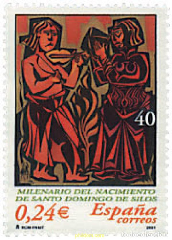 Sellos: 83085 MNH ESPA&Ntilde;A 2001 MILENARIO DEL NACIMIENTO DE SANTO DOMINGO DE SILOS