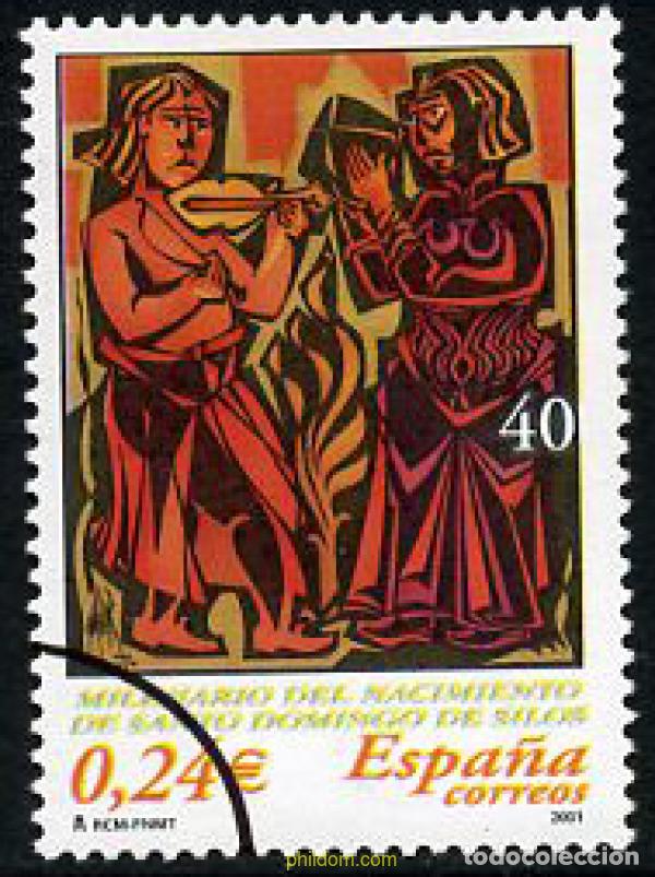 Sellos: 208313 MNH ESPA&Ntilde;A 2001 MILENARIO DEL NACIMIENTO DE SANTO DOMINGO DE SILOS