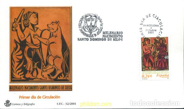 Sellos: 244647 MNH ESPA&Ntilde;A 2001 MILENARIO DEL NACIMIENTO DE SANTO DOMINGO DE SILOS