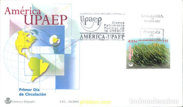 Sellos: 244660 MNH ESPA&Ntilde;A 2001 AMERICA-UPAEP 2001 - PATRIMONIO DE LA HUMANIDAD