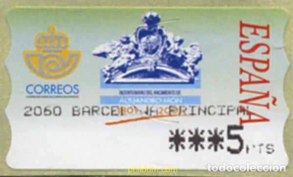 Sellos: 251664 MNH ESPA&Ntilde;A 2001 BICENTENARIO DEL NACIMIENTO DE ALEJANDRO MON