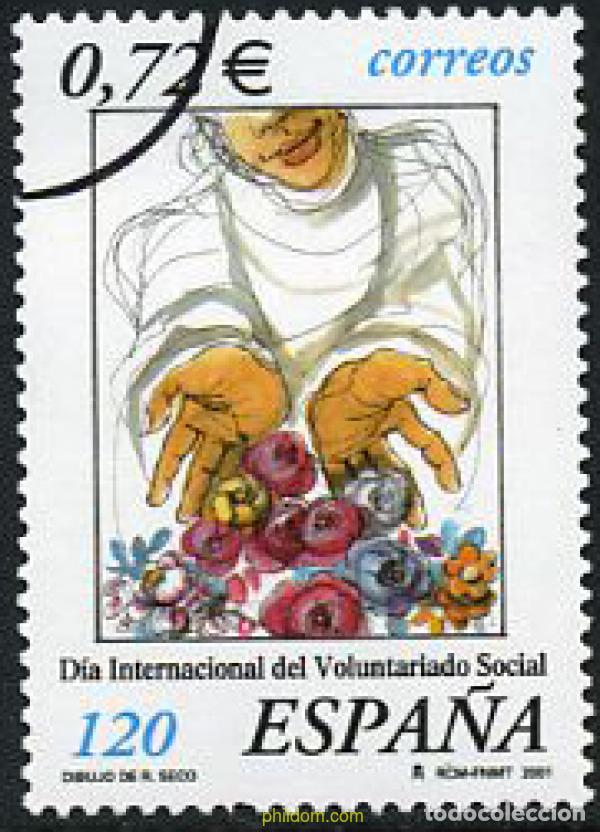 Sellos: 208305 MNH ESPA&Ntilde;A 2001 DIA INTERNACIONAL DEL VOLUNTARIADO SOCIAL