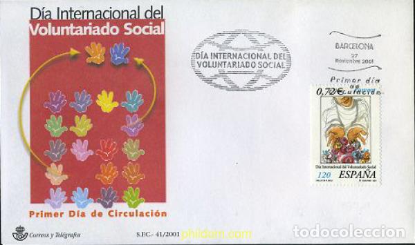 Sellos: 208909 MNH ESPA&Ntilde;A 2001 DIA INTERNACIONAL DEL VOLUNTARIADO SOCIAL