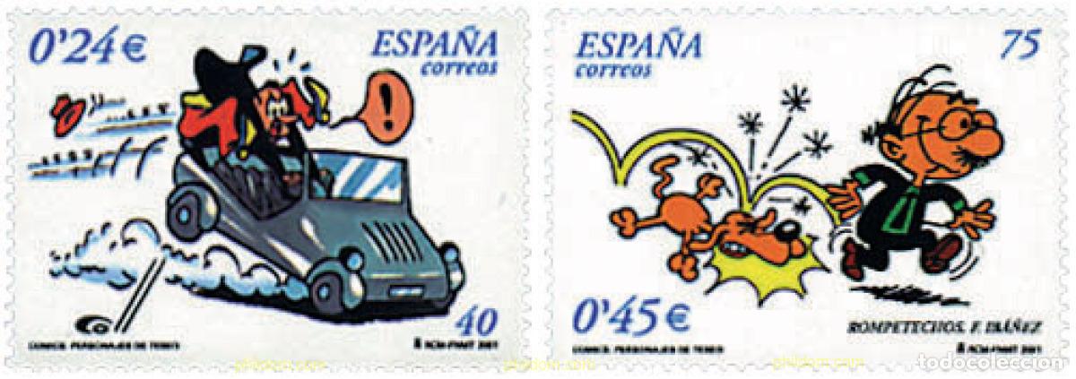 Sellos: 88542 MNH ESPA&Ntilde;A 2001 COMICS