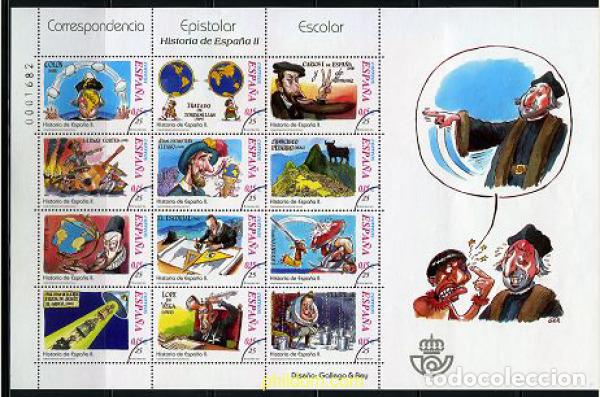 Sellos: 208309 MNH ESPA&Ntilde;A 2001 CORRESPONDENCIA EPISTOLAR ESCOLAR