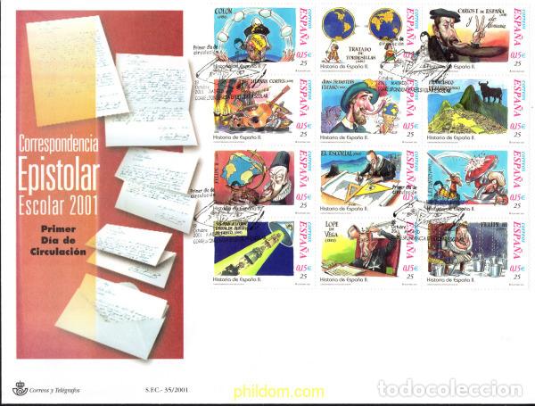 Sellos: 551944 MNH ESPA&Ntilde;A 2001 CORRESPONDENCIA EPISTOLAR ESCOLAR