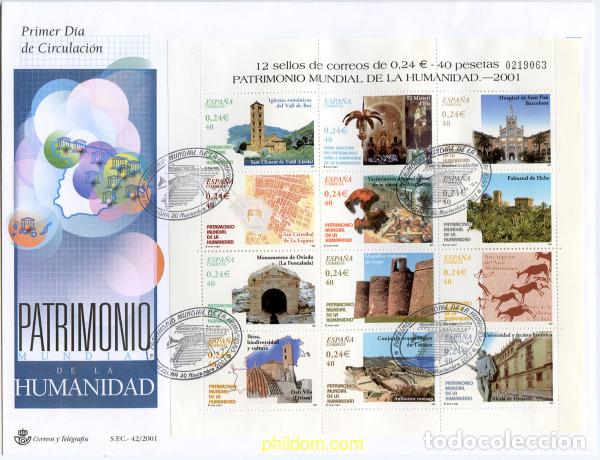 Sellos: 260787 MNH ESPA&Ntilde;A 2001 PATRIMONIO MUNDIAL DE LA HUMANIDAD