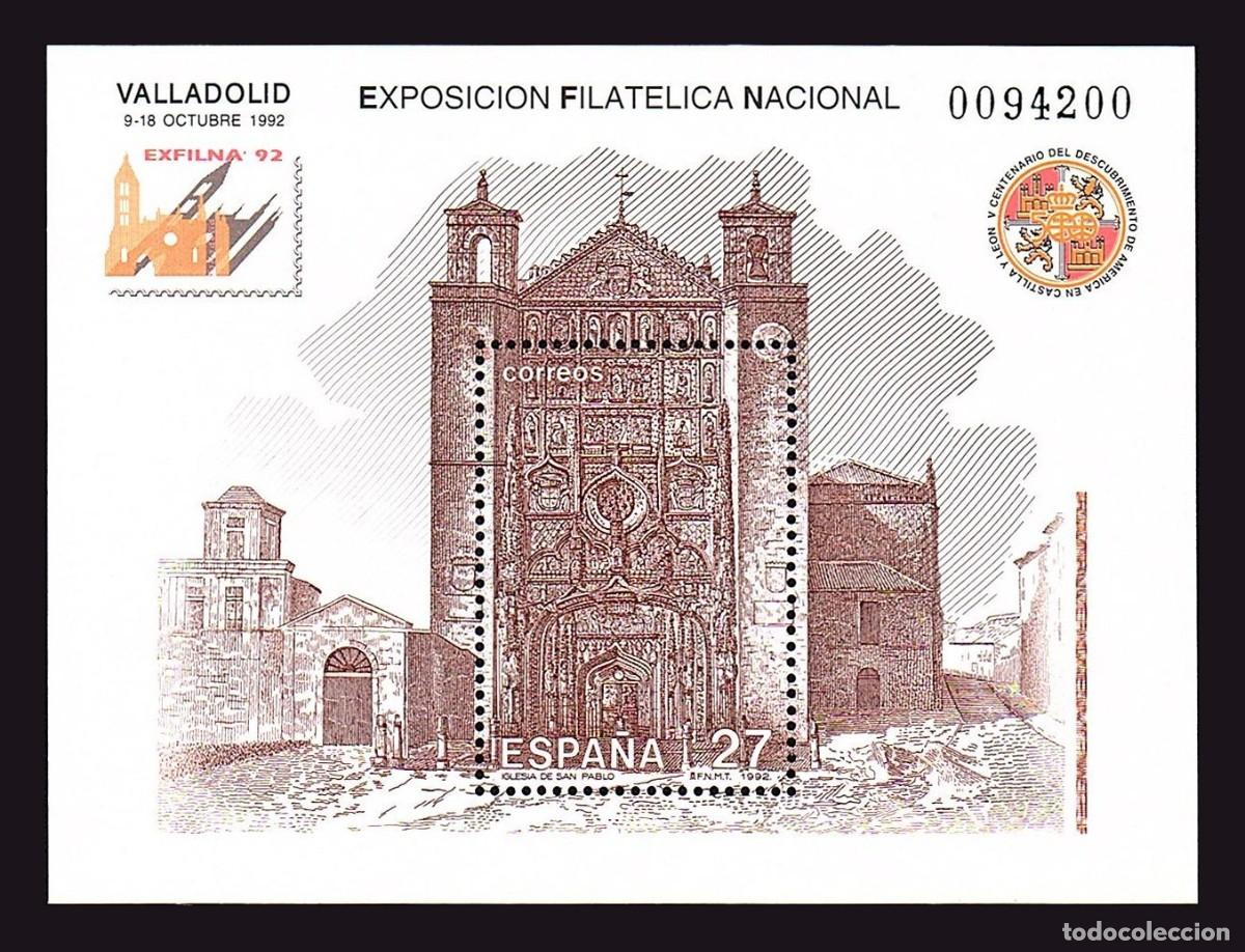 Sellos: HB Espa&ntilde;a, 1992 | ExFilNa &acute;92 (Valladolid) | Ed: 3222, Yv: B57, Mi: B51 MNH **