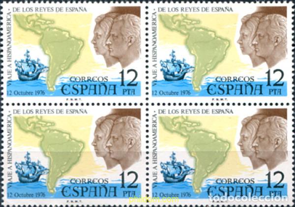 Sellos: 323835 MNH ESPA&Ntilde;A 1976 PRIMER VIAJE AL CONTINENTE AMERICANO DE SS.MM. DON JUAN CARLOS I Y DE DO&Ntilde;A