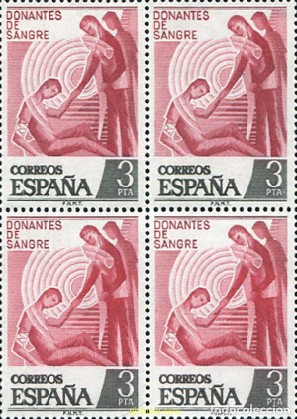 Sellos: 326508 MNH ESPA&Ntilde;A 1976 DONANTES DE SANGRE