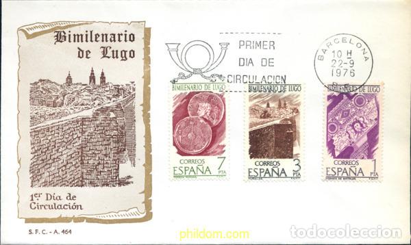 Sellos: 282284 MNH ESPA&Ntilde;A 1976 BIMILINARIO DE LUGO