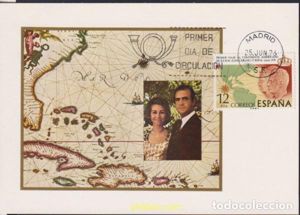 Sellos: 626903 MNH ESPA&Ntilde;A 1976 VIAJE A HISPANOAMERICA DE LOS REYES DE ESPA&Ntilde;A
