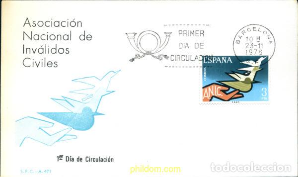 Sellos: 282295 MNH ESPA&Ntilde;A 1976 ASOCIACION NACIONAL DE INVALIDOS CIVILES