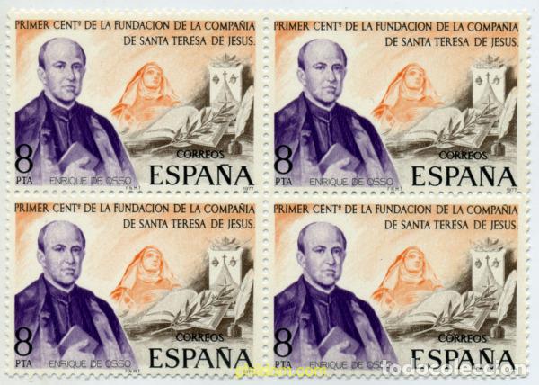 Sellos: 324014 MNH ESPA&Ntilde;A 1977 50 ANIVERSARIO DE LA FUNDACION DE LA COMPA&Ntilde;IA DE SANTA TERESA DE JESUS