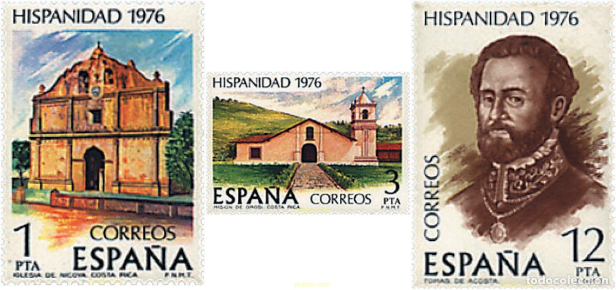 Selos: 250121 MNH ESPA&Ntilde;A 1976 HISPANIDAD. COSTA RICA