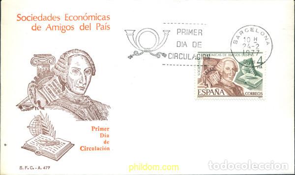 Selos: 282301 MNH ESPA&Ntilde;A 1977 SOCIEDADES ECONOMICAS DE AMIGOS DEL PAIS