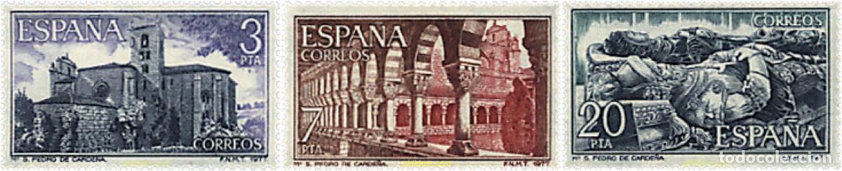 Selos: 82625 MNH ESPA&Ntilde;A 1977 MONASTERIO DE SAN PEDRO DE CARDE&Ntilde;A
