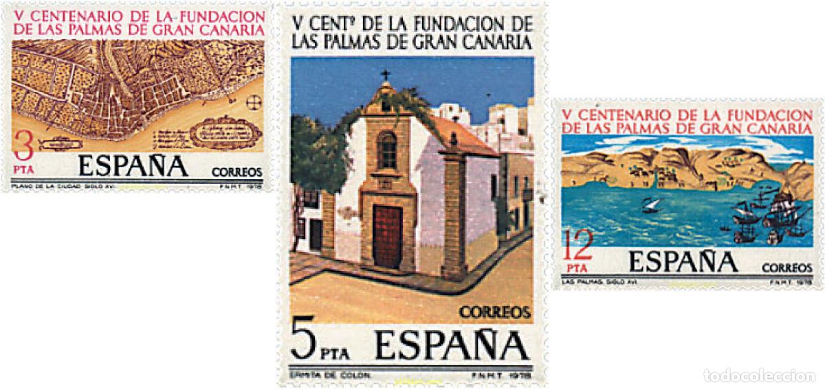 Selos: 85011 MNH ESPA&Ntilde;A 1978 5 CENTENARIO DE LA FUNDACION DE LAS PALMAS DE GRAN CANARIAS