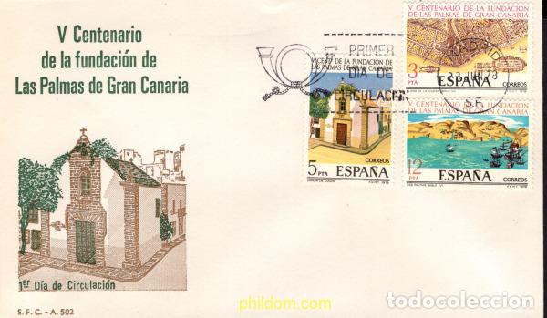 Selos: 426608 MNH ESPA&Ntilde;A 1978 5 CENTENARIO DE LA FUNDACION DE LAS PALMAS DE GRAN CANARIAS
