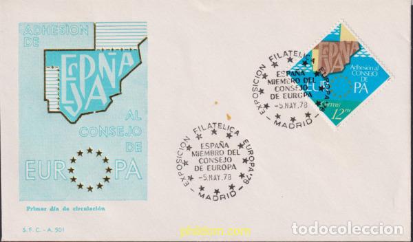 Selos: 618311 MNH ESPA&Ntilde;A 1978 ADHESION DE ESPA&Ntilde;A AL CONSEJO DE EUROPA