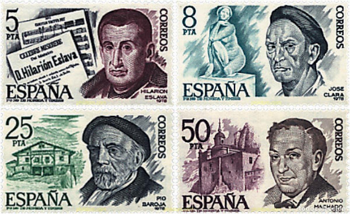 Selos: 85007 MNH ESPA&Ntilde;A 1978 PERSONAJES ESPA&Ntilde;OLES
