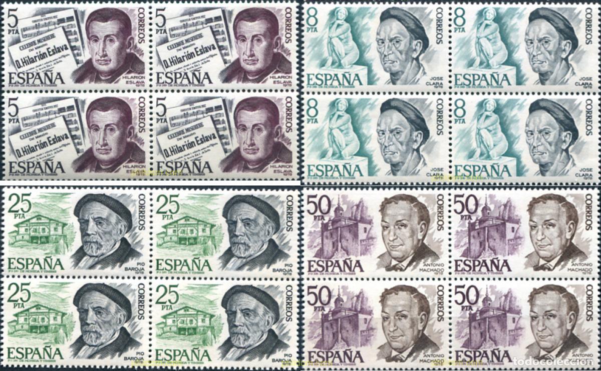 Selos: 323909 MNH ESPA&Ntilde;A 1978 PERSONAJES ESPA&Ntilde;OLES