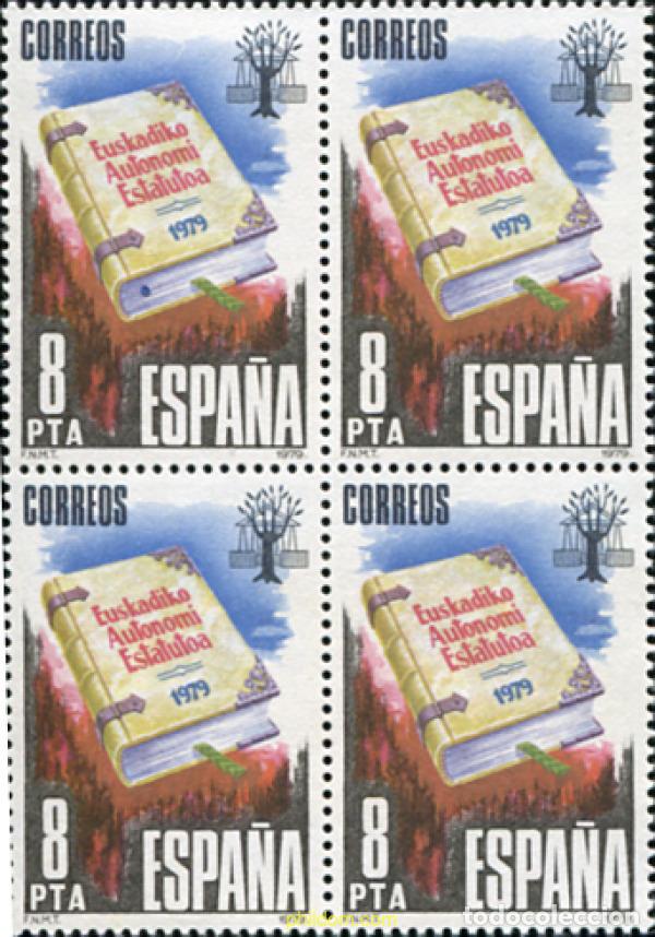 Selos: 326456 MNH ESPA&Ntilde;A 1979 PROCLAMACION DEL ESTATUTO DE AUTONOMIA DEL PAIS VASCO