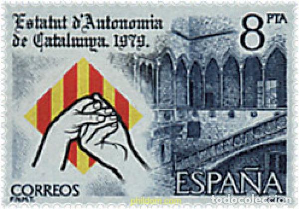 Selos: 85036 MNH ESPA&Ntilde;A 1979 PROCLAMACION DEL ESTATUTO DE AUTONOMIA DE CATALU&Ntilde;A