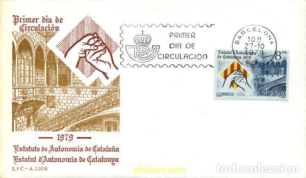 Selos: 281686 MNH ESPA&Ntilde;A 1979 PROCLAMACION DEL ESTATUTO DE AUTONOMIA DE CATALU&Ntilde;A