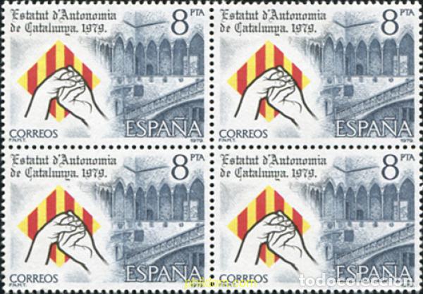 Selos: 326455 MNH ESPA&Ntilde;A 1979 PROCLAMACION DEL ESTATUTO DE AUTONOMIA DE CATALU&Ntilde;A