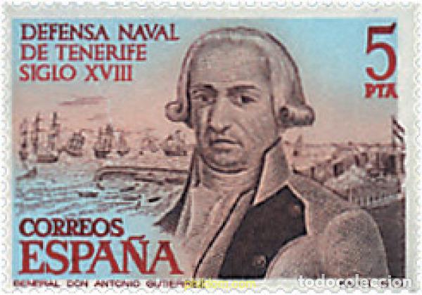 Selos: 85032 MNH ESPA&Ntilde;A 1979 DEFENSA NAVAL DE TENERIFE