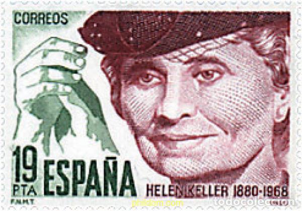 Briefmarken: 85048 MNH ESPA&Ntilde;A 1980 CENTENARIO DE HELEN KELLER