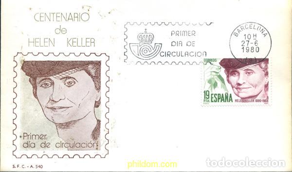 Briefmarken: 282152 MNH ESPA&Ntilde;A 1980 CENTENARIO DE HELEN KELLER