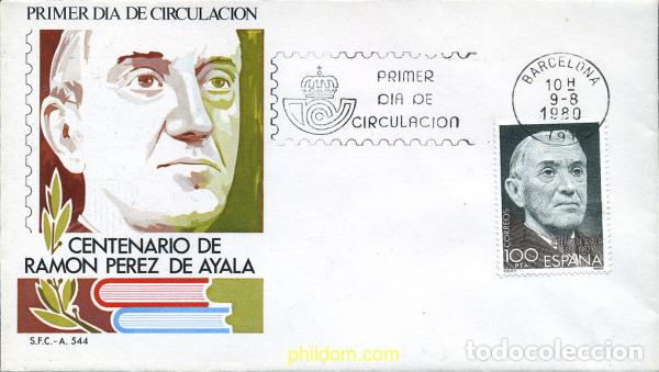 Briefmarken: 281953 MNH ESPA&Ntilde;A 1980 CENTENARIO DEL NACIMIENTO DE RAMON PEREZ DE AYALA