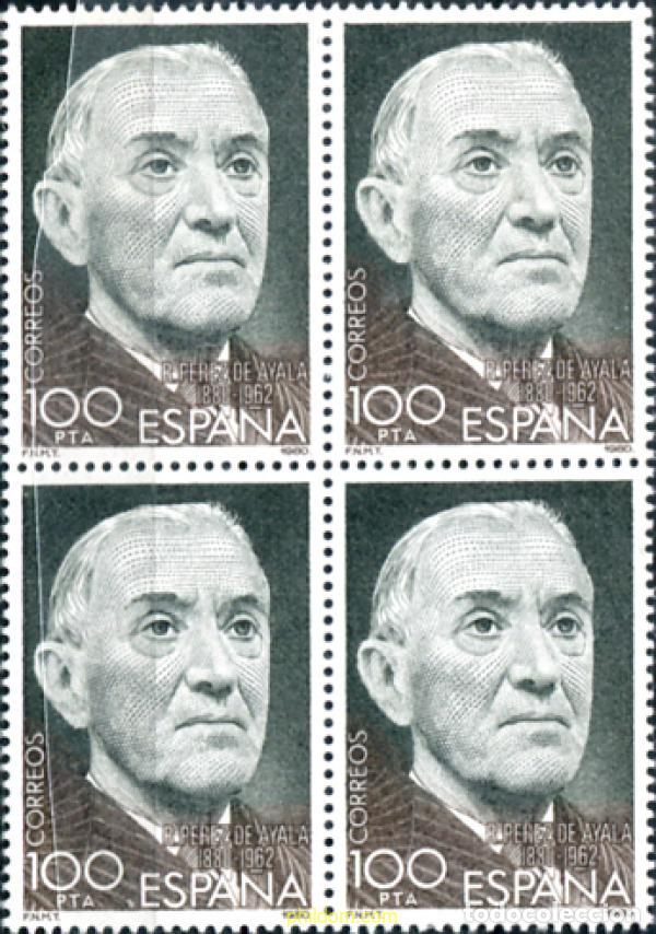 Briefmarken: 323473 MNH ESPA&Ntilde;A 1980 CENTENARIO DEL NACIMIENTO DE RAMON PEREZ DE AYALA