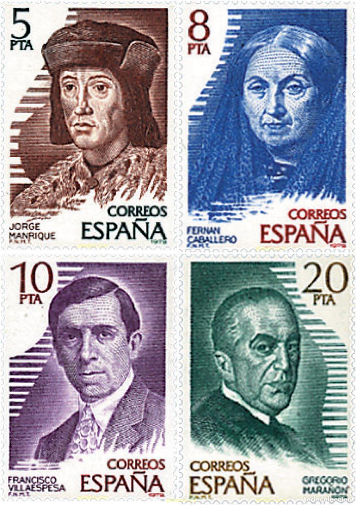 Briefmarken: 85022 MNH ESPA&Ntilde;A 1979 PERSONAJES ESPA&Ntilde;OLES