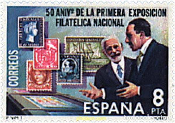Briefmarken: 85050 MNH ESPA&Ntilde;A 1980 50 ANIVERSARIO DE LA PRIMERA EXPOSICION FILATELICA NACIONAL