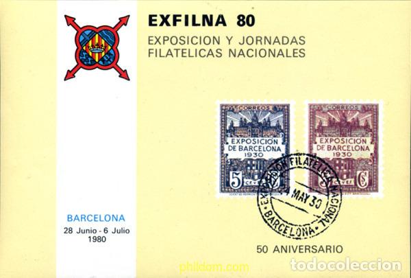Briefmarken: 272364 MNH ESPA&Ntilde;A 1980 50 ANIVERSARIO DE LA PRIMERA EXPOSICION FILATELICA NACIONAL
