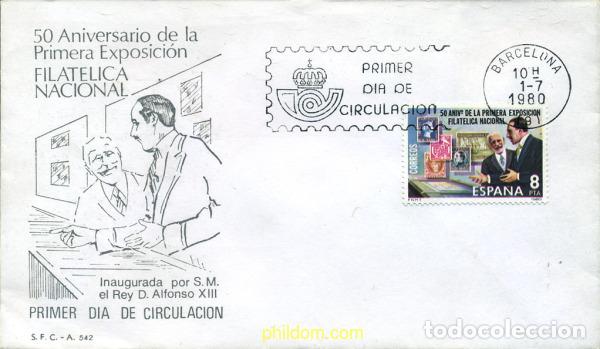 Briefmarken: 281954 MNH ESPA&Ntilde;A 1980 50 ANIVERSARIO DE LA PRIMERA EXPOSICION FILATELICA NACIONAL