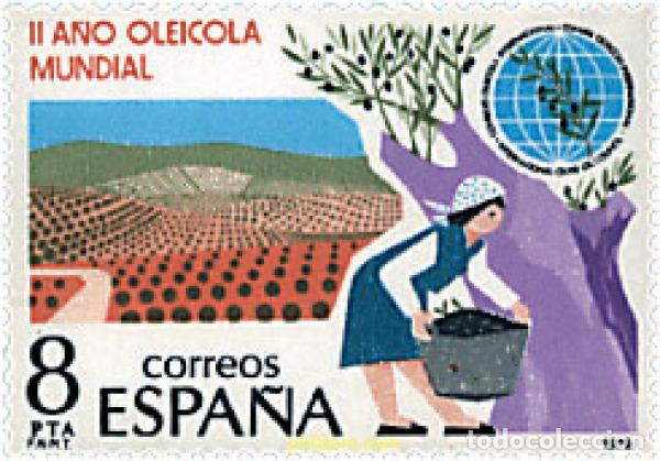 Briefmarken: 85041 MNH ESPA&Ntilde;A 1979 2 A&Ntilde;O OLEICOLA MUNDIAL
