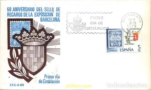 Briefmarken: 282163 MNH ESPA&Ntilde;A 1979 50 ANIVERSARIO DEL SELLO DE RECARGO DE LA EXPOSICION DE BARCELONA