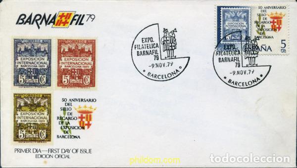 Briefmarken: 350941 MNH ESPA&Ntilde;A 1979 50 ANIVERSARIO DEL SELLO DE RECARGO DE LA EXPOSICION DE BARCELONA