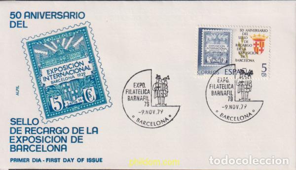 Briefmarken: 627299 MNH ESPA&Ntilde;A 1979 50 ANIVERSARIO DEL SELLO DE RECARGO DE LA EXPOSICION DE BARCELONA