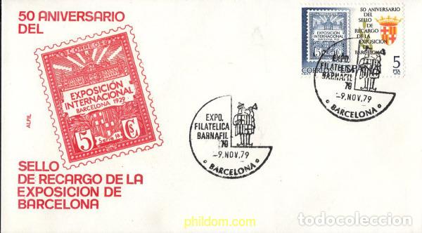 Briefmarken: 680731 MNH ESPA&Ntilde;A 1979 50 ANIVERSARIO DEL SELLO DE RECARGO DE LA EXPOSICION DE BARCELONA