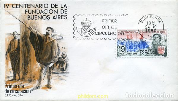 Briefmarken: 281952 MNH ESPA&Ntilde;A 1980 4 CENTENARIO DE LA FUNDACION DE BUENOS AIRES