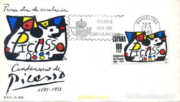 Sellos: 281681 MNH ESPA&Ntilde;A 1981 CENTENARIO DE PABLO RUIZ PICASSO