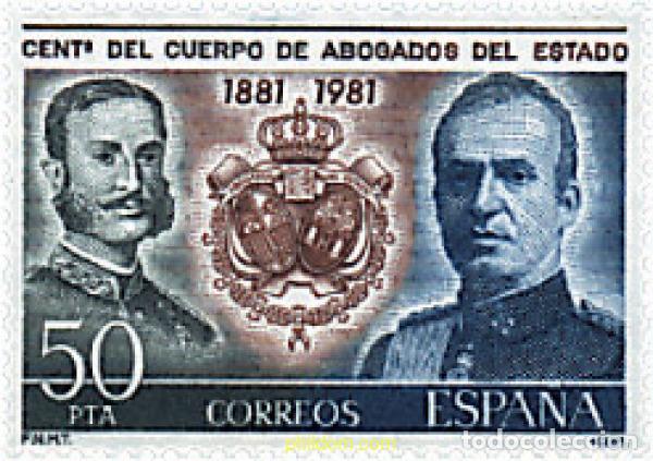 Briefmarken: 85063 MNH ESPA&Ntilde;A 1981 CENTENARIO DEL CUERPO DE ABOGADOS DEL ESTADO