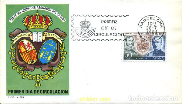 Briefmarken: 281671 MNH ESPA&Ntilde;A 1981 CENTENARIO DEL CUERPO DE ABOGADOS DEL ESTADO