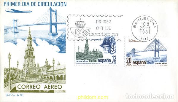 Briefmarken: 275014 MNH ESPA&Ntilde;A 1981 CORREO AEREO